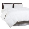 Hastings Home Comforter, Ultra-Soft White Goose Down, Hypo-Allergenic, Quilted Box Stitched, All Season, Full/Queen 383772YHD